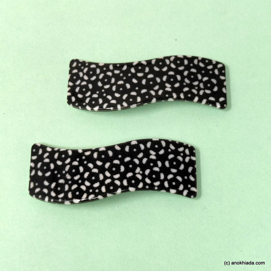 Anokhi Ada Fancy Large Tic Tac Hair Clips (Pack of 2) 10-56