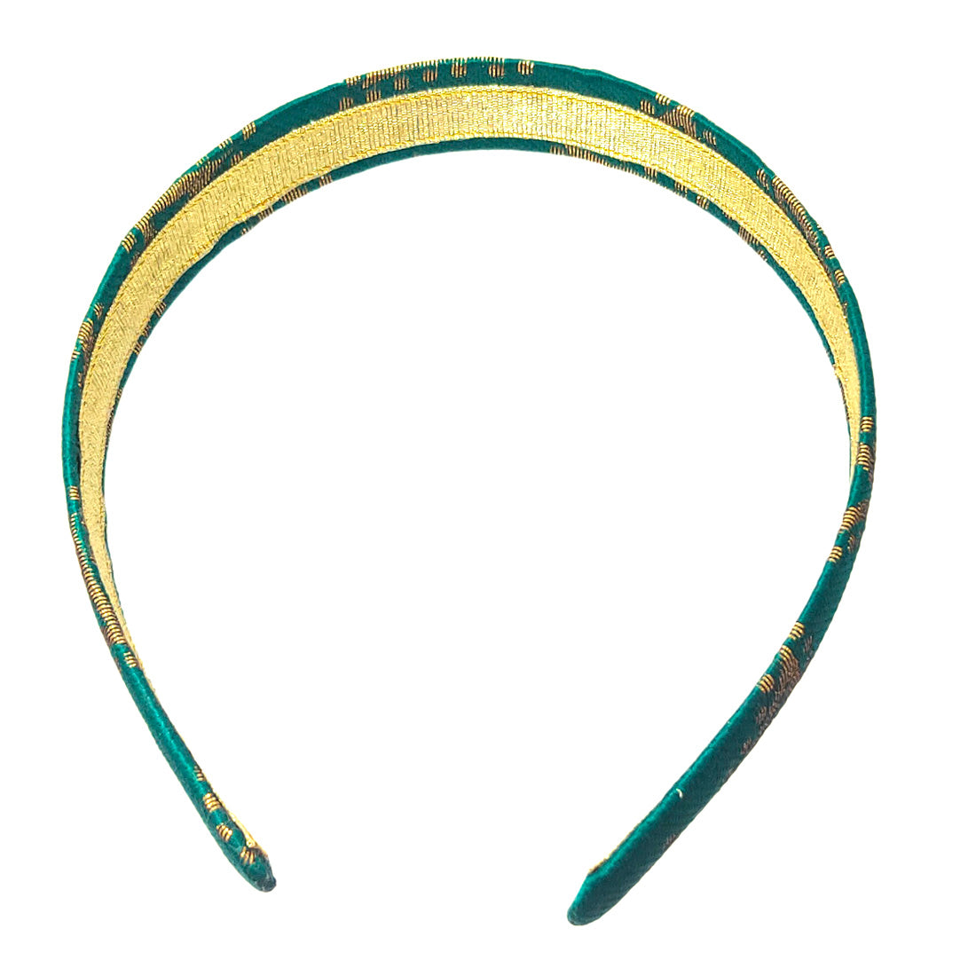 Anokhi Ada Handmade Fabric Hairband/Headband for Girls and Women (Dark Green)-14-03H