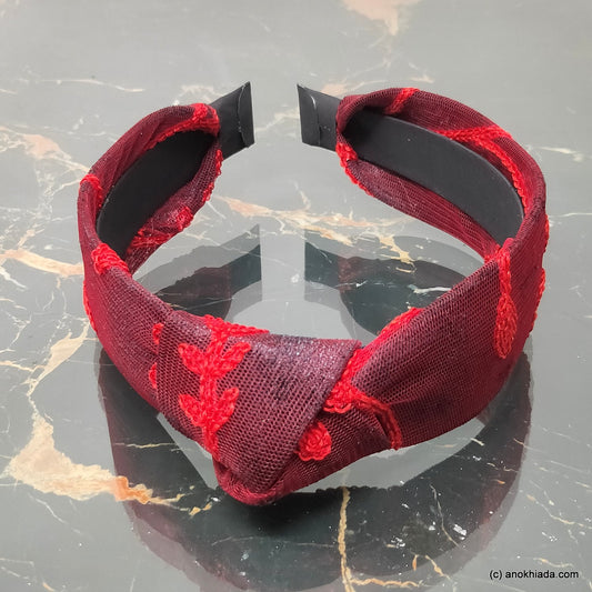 Anokhi Ada Handmade Velvet Knot Hairband/Headband for Girls and Women -14-25H