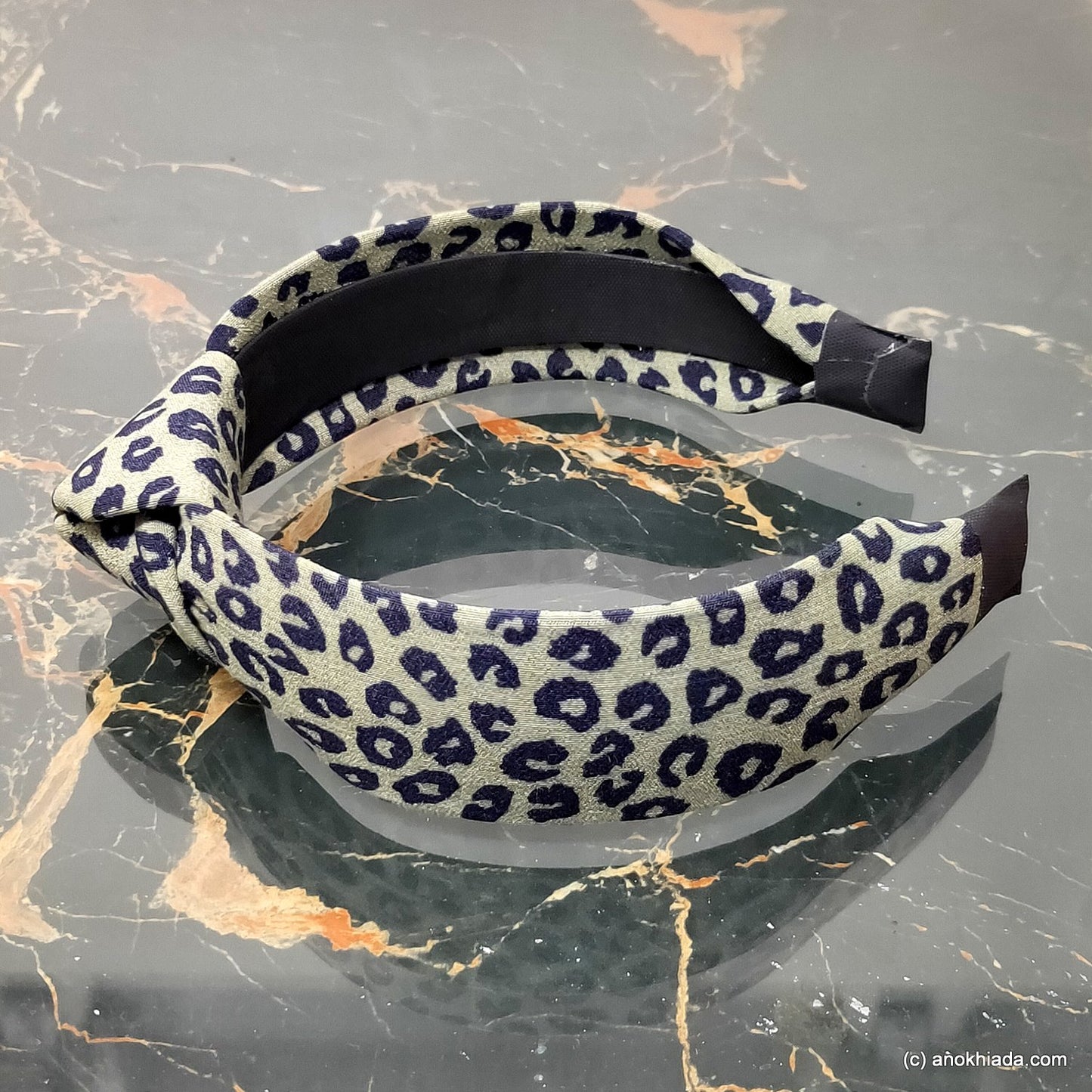 Anokhi Ada Handmade Multi-Colour Tiger Print Fabric Knot Hairband/Headband for Girls and Women -14-36H