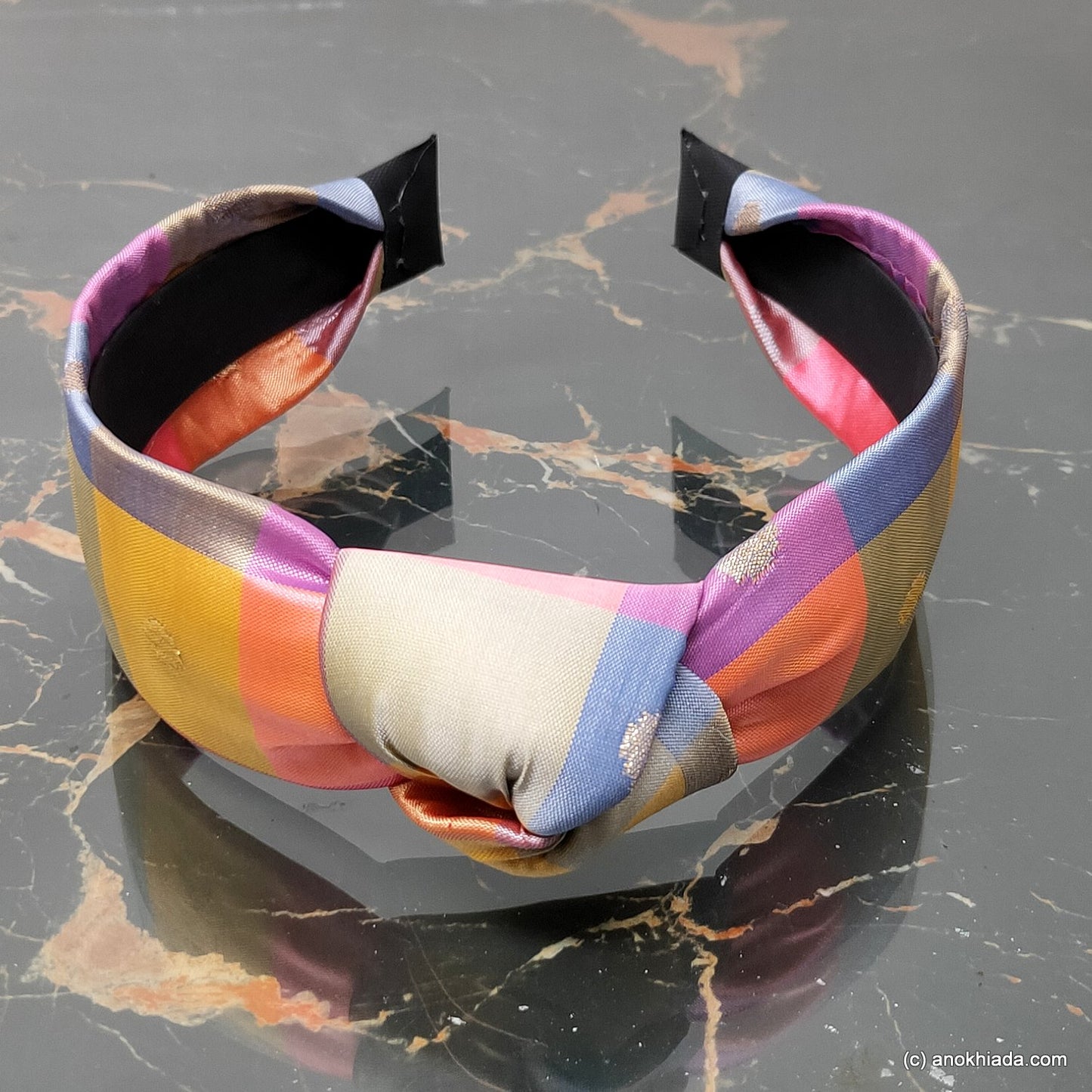 Anokhi Ada Handmade Multi-Colour Fabric Knot Hairband/Headband for Girls and Women -14-37H
