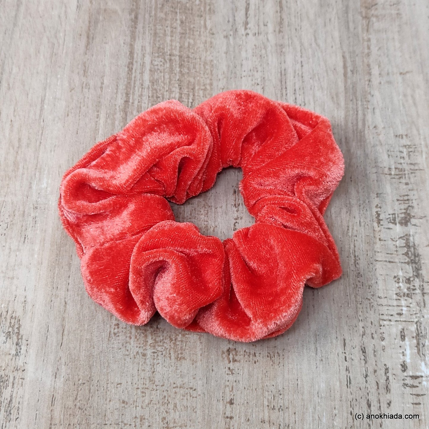 Anokhi Ada Handmade Velvet Scrunchie for Girls and Women (15-106 Scrunchie)