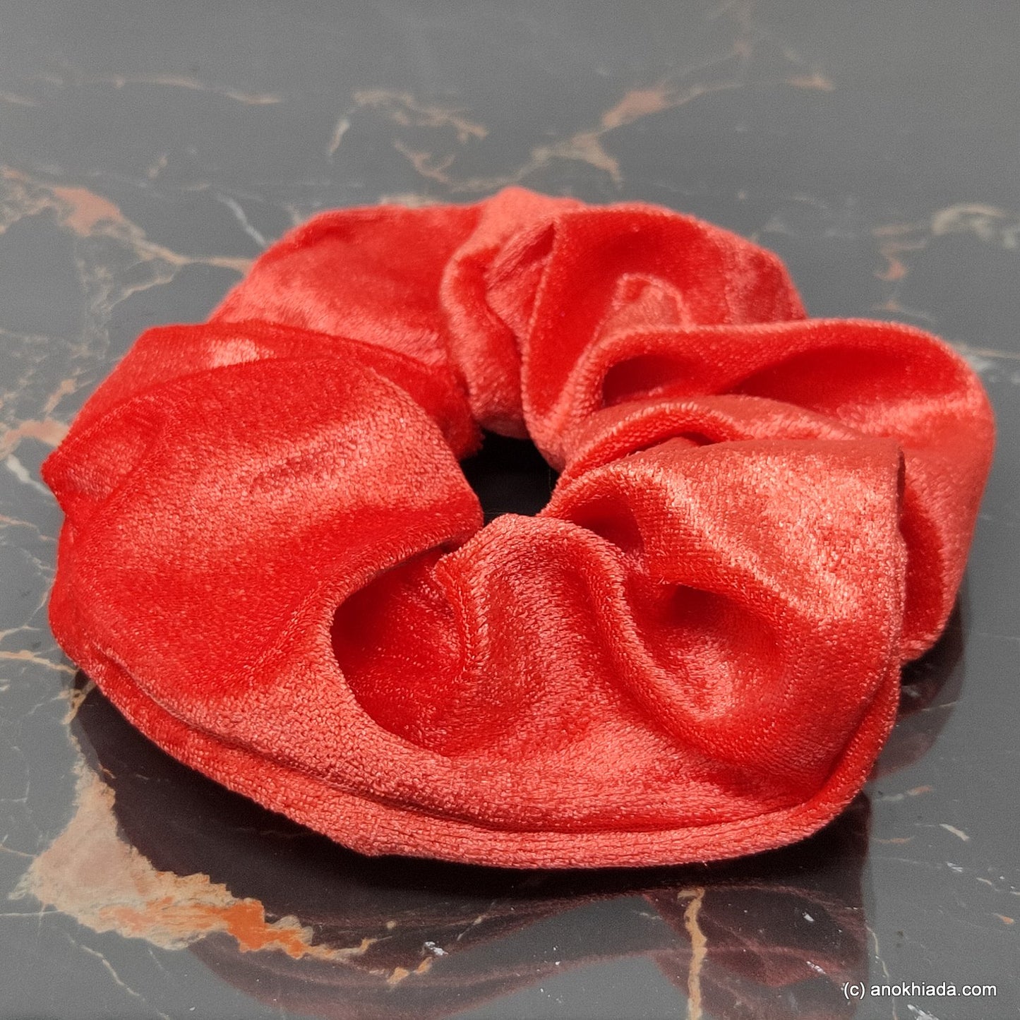 Anokhi Ada Handmade Velvet Scrunchie for Girls and Women (15-180 Scrunchie)