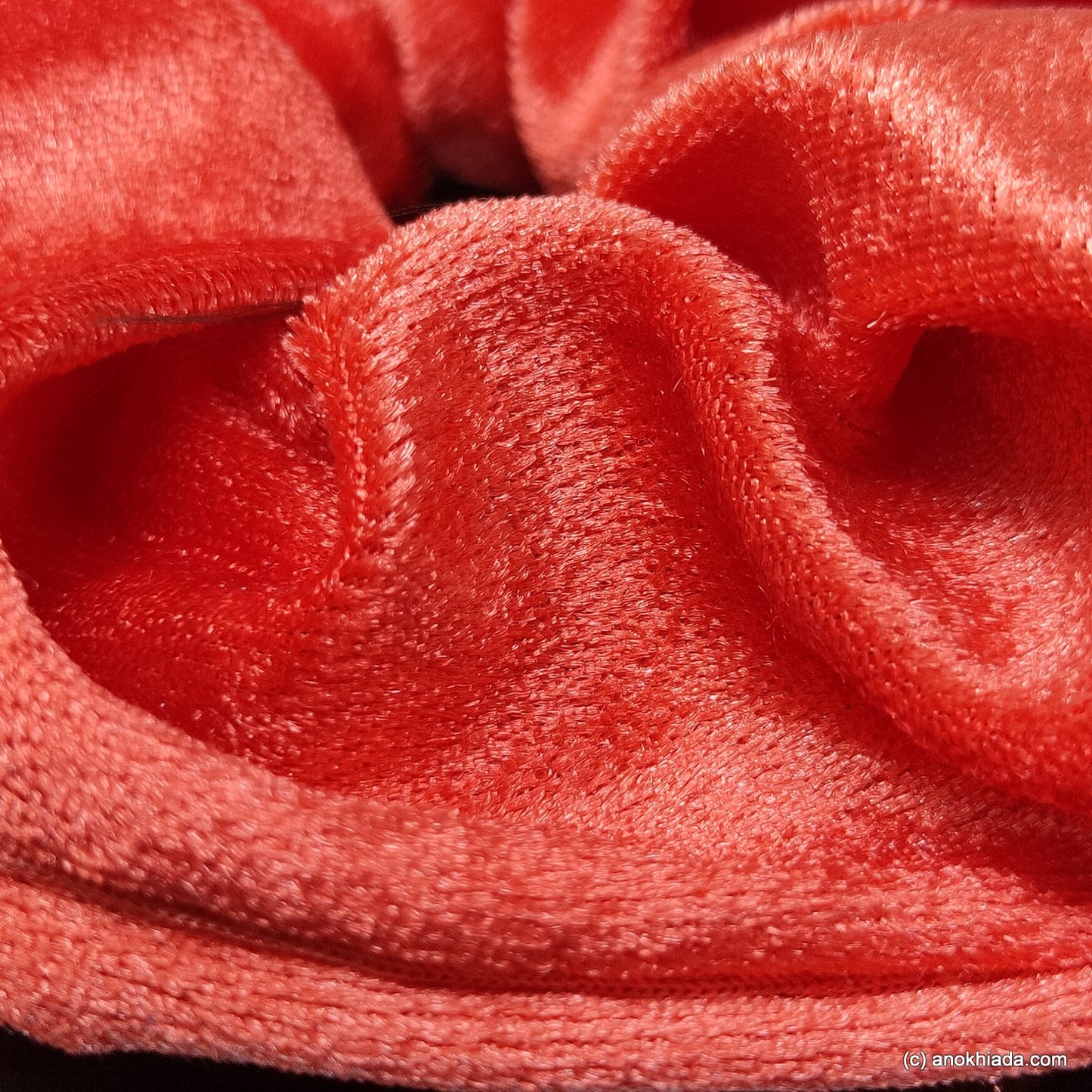 Anokhi Ada Handmade Velvet Scrunchie for Girls and Women (15-180 Scrunchie)