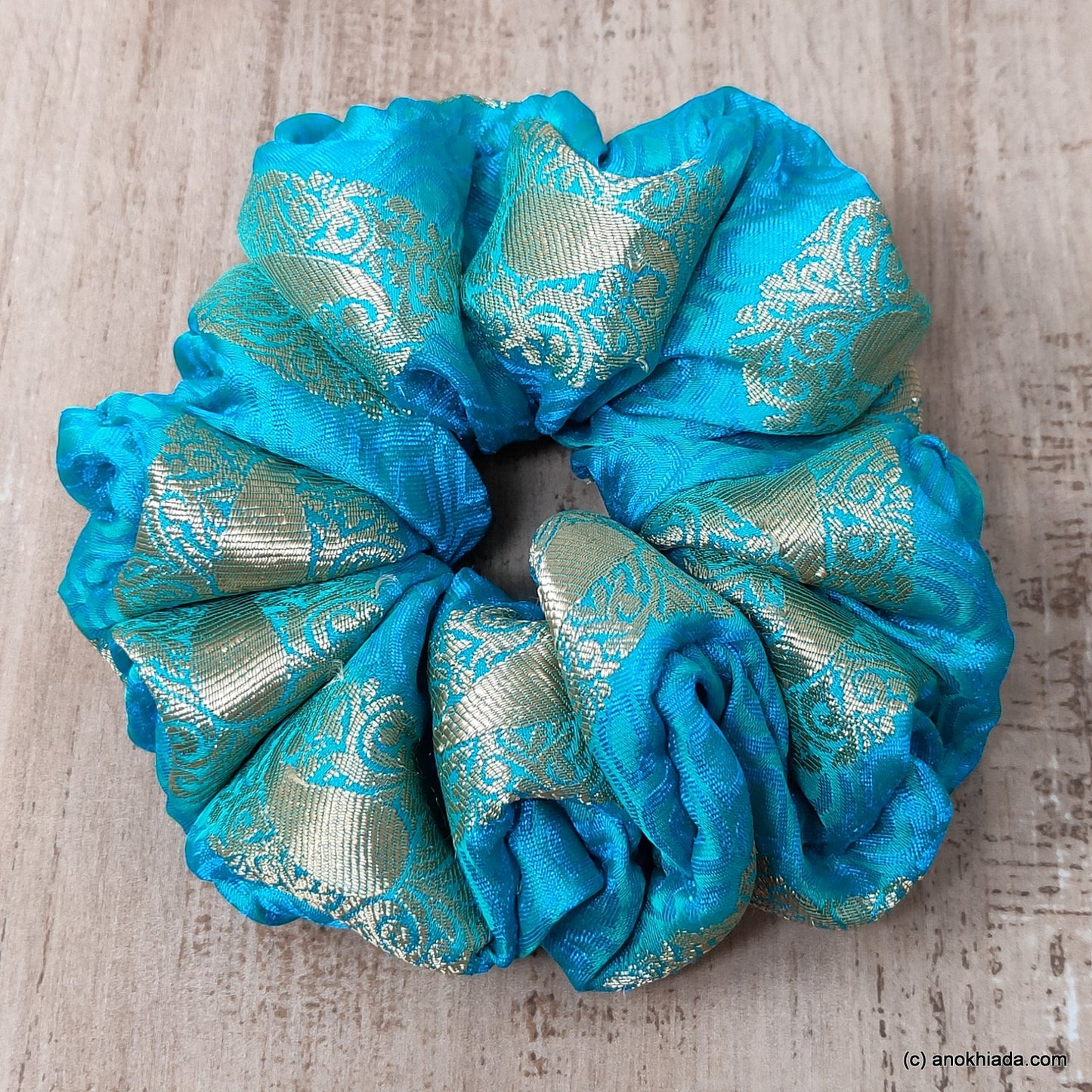 Anokhi Ada Large & Fluffy Handmade Stylish Fabric Scrunchie for Girls and Women (15-215 Scrunchie)
