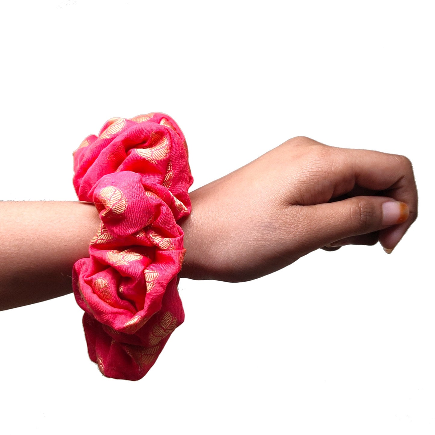 Anokhi Ada Large & Fluffy Handmade Stylish Fabric Scrunchie for Girls and Women (15-216 Scrunchie)