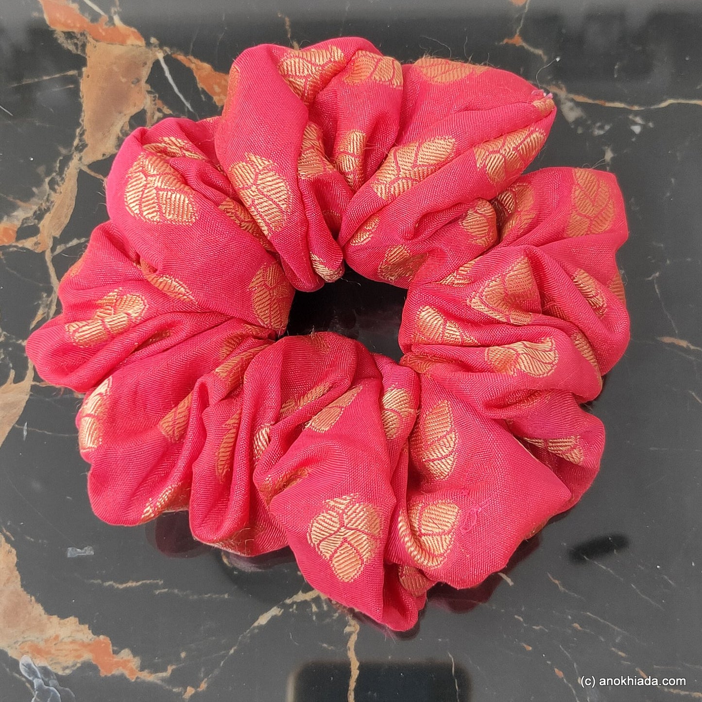 Anokhi Ada Large & Fluffy Handmade Stylish Fabric Scrunchie for Girls and Women (15-216 Scrunchie)