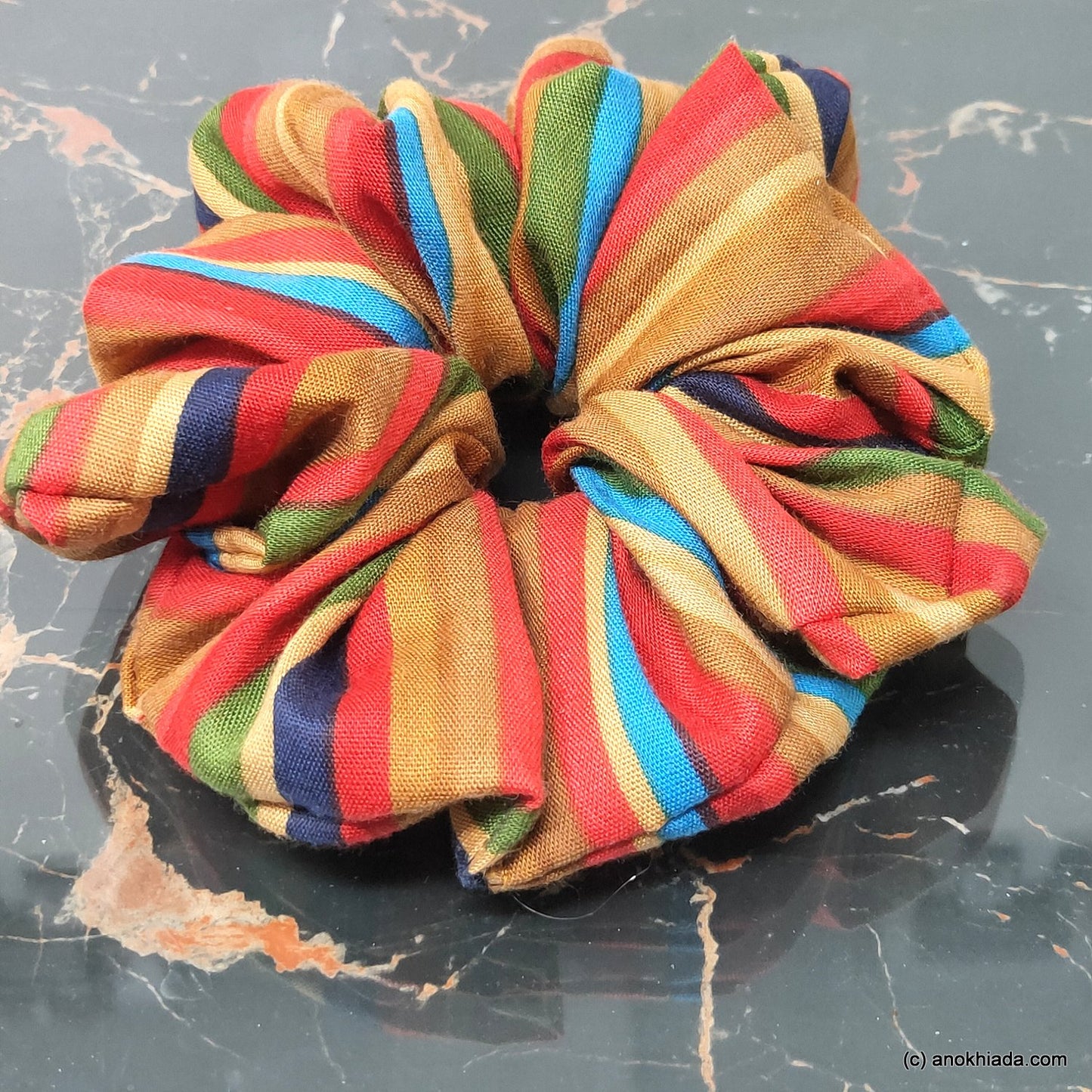Rainbow Rayon Scrunchie (15-228 Scrunchie)