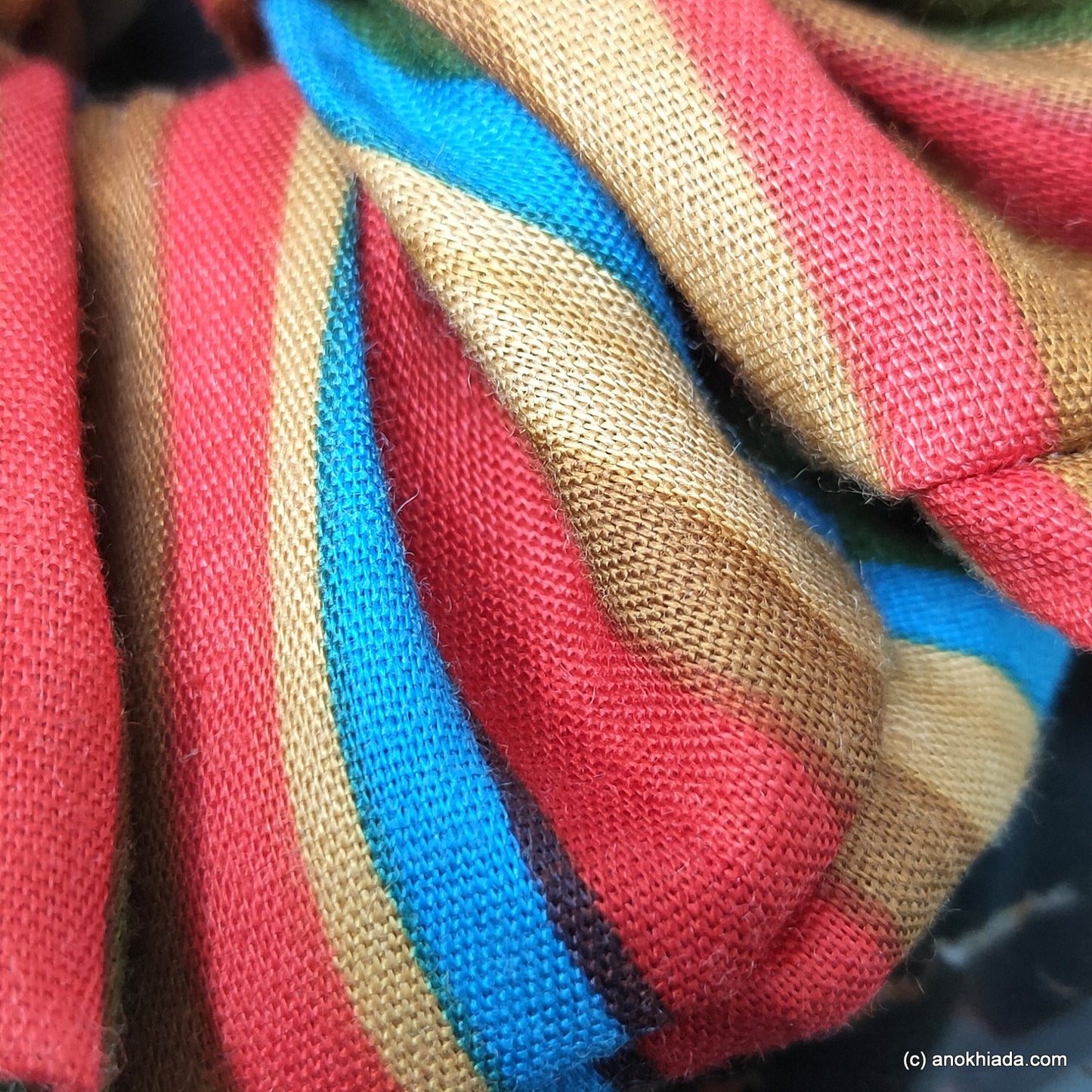 Rainbow Rayon Scrunchie (15-228 Scrunchie)