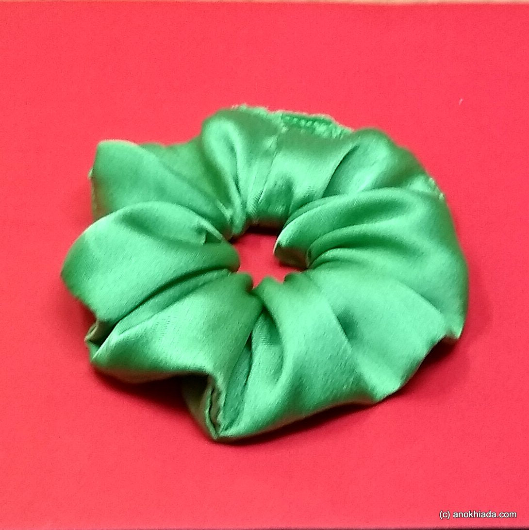Anokhi Ada Handmade Satin Scrunchie for Girls and Women (15-46 Scrunchie)