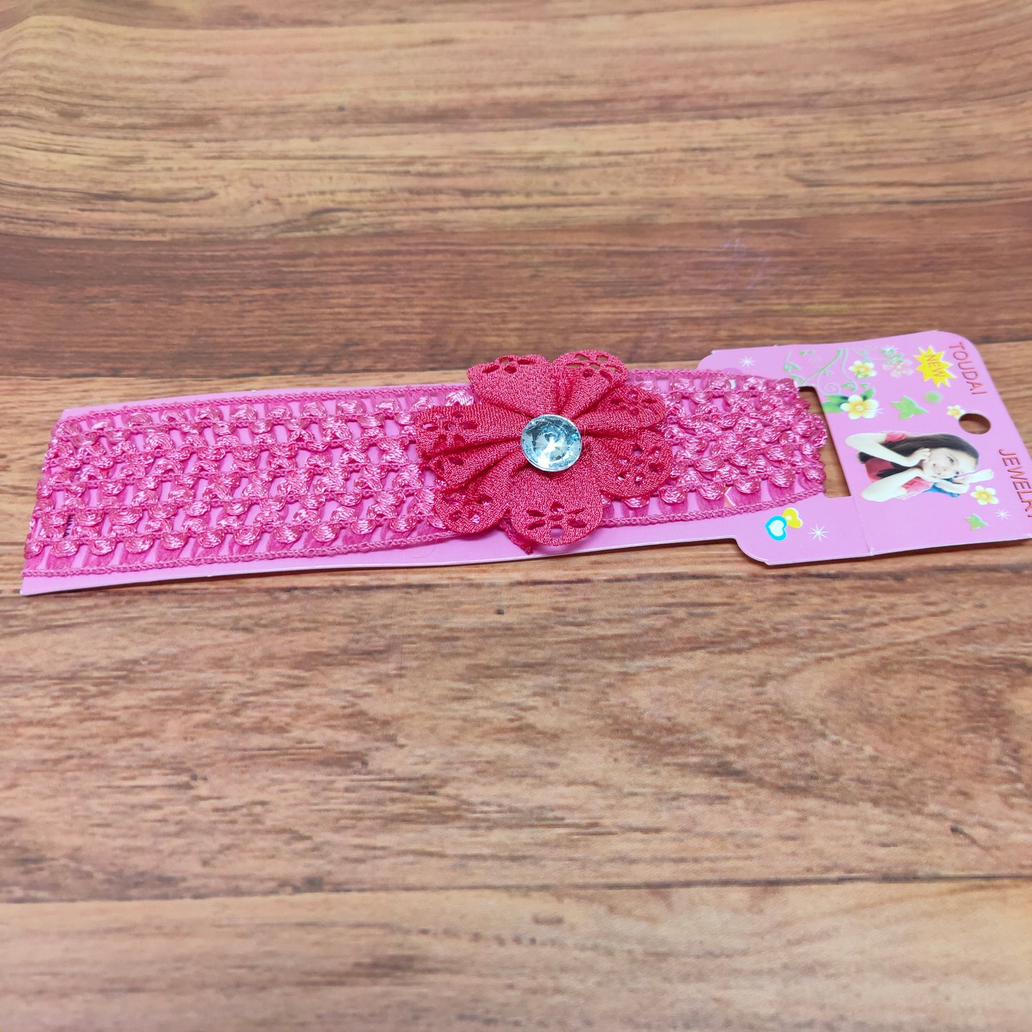 Floral Soft Stretchy Headbands for Baby Girls and Newborn (17-18 Baby Headband)