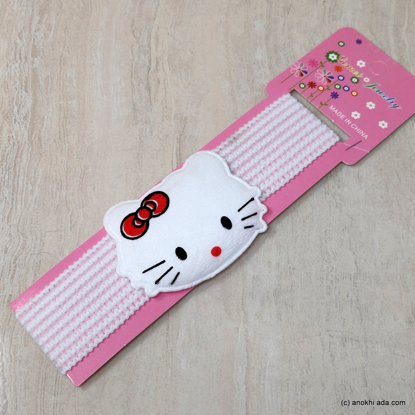 Kitty White Soft Stretchy Headbands for Baby Girls and Girls (17-44)