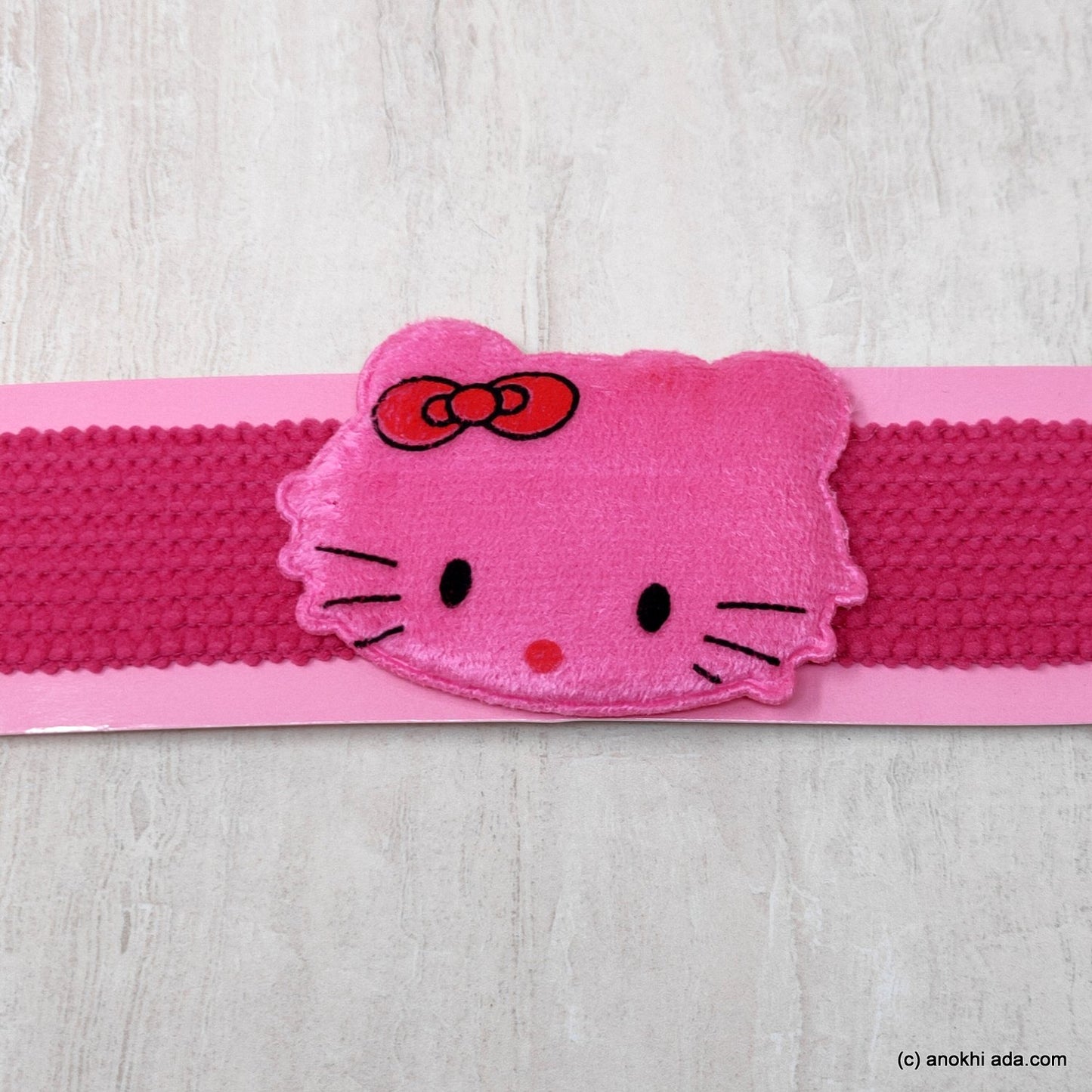 Kitty Dark Pink Soft Stretchy Headbands for Baby Girls and Girls (17-45)