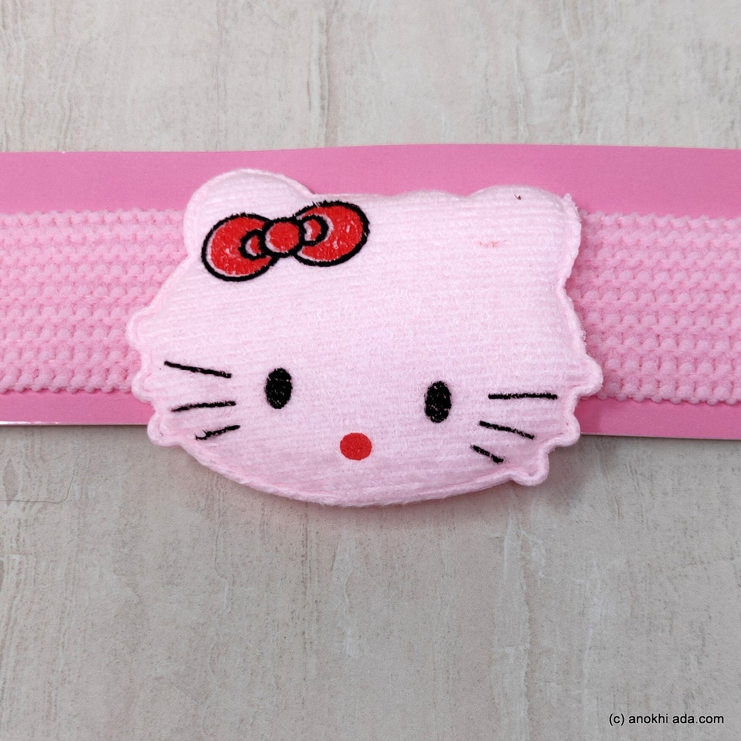 Kitty Baby Pink Soft Stretchy Headbands for Baby Girls and Girls (17-46)
