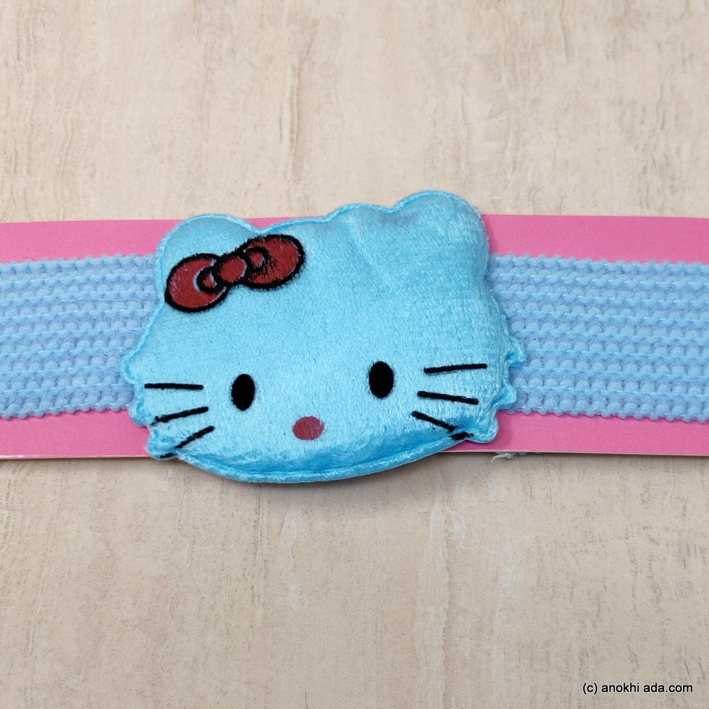 Kitty Sky Blue Soft Stretchy Headbands for Baby Girls and Girls (17-47)