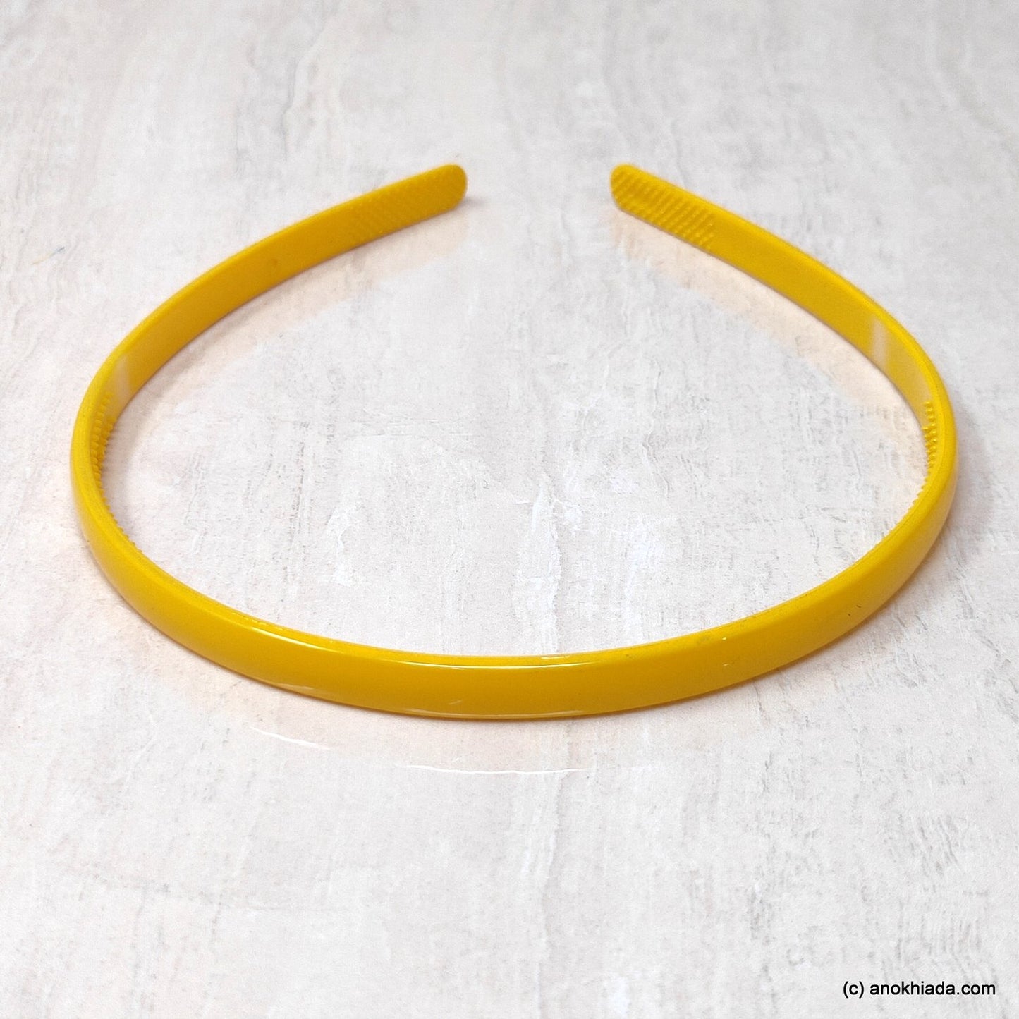 Anokhi Ada Yellow Plastic School Color Headbands/Hairbands for Girls (19-08)