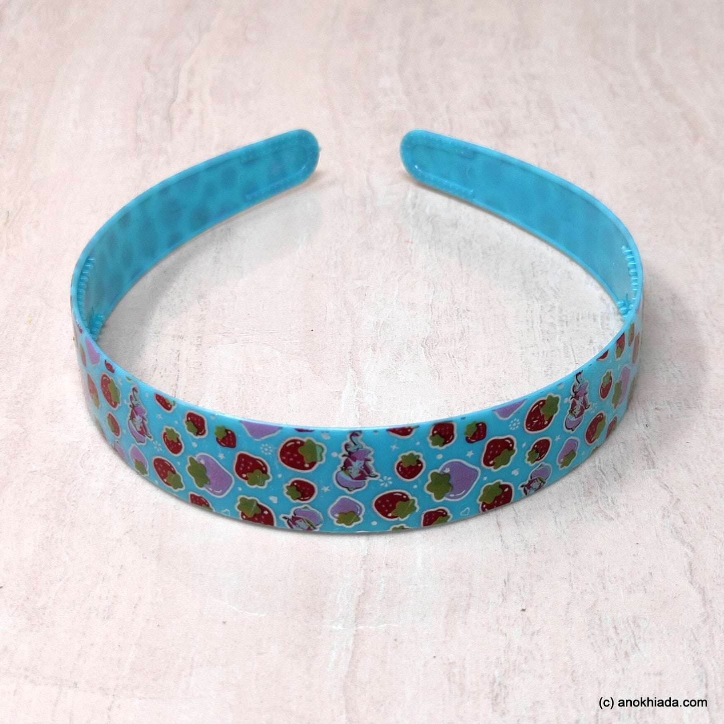 Anokhi Ada Plastic Strawberry Print Headbands/Hairbands for Kids and Girls (19-5c)