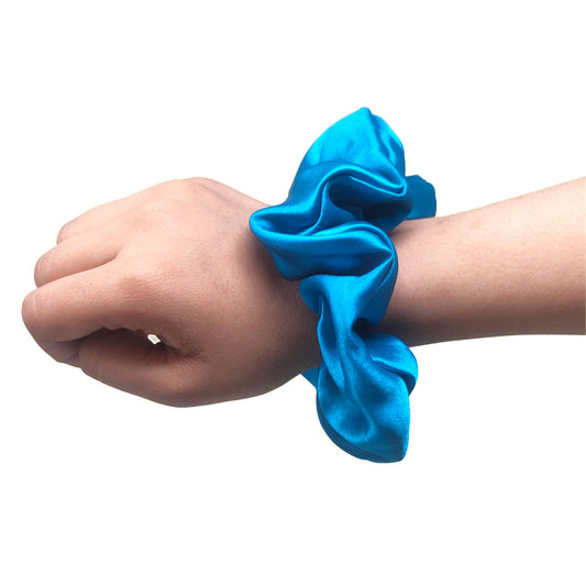 Small Cerulean Blue Scrunchie (23-10a Scrunchie)