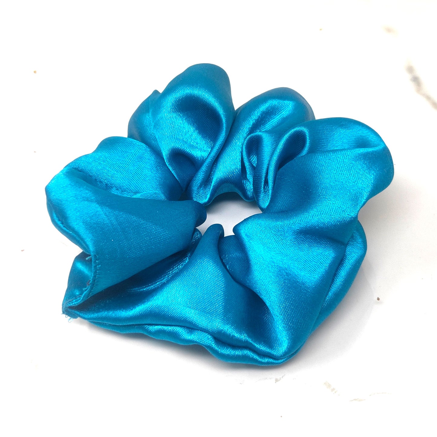 Small Cerulean Blue Scrunchie (23-10a Scrunchie)