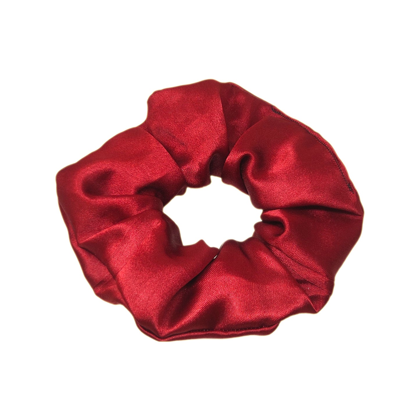 Small Scarlet Satin Scrunchie (23-13a Scrunchie)