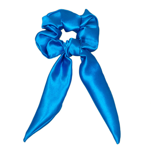 Neon Blue Tail Scrunchie (24-07)