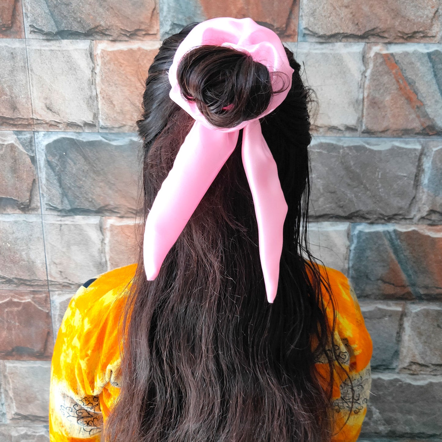 Baby Pink Tail Scrunchie (24-08)