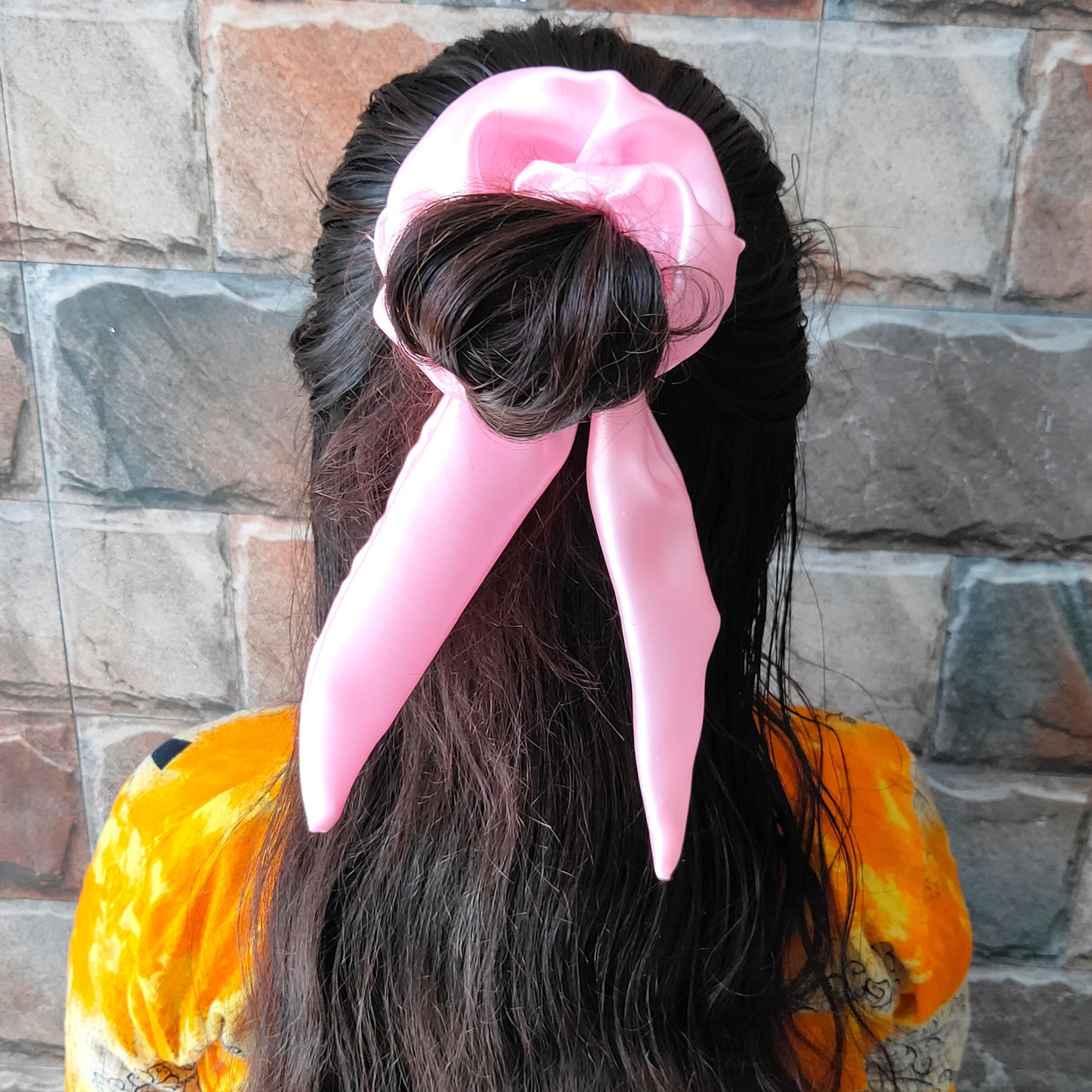 Baby Pink Tail Scrunchie (24-08)