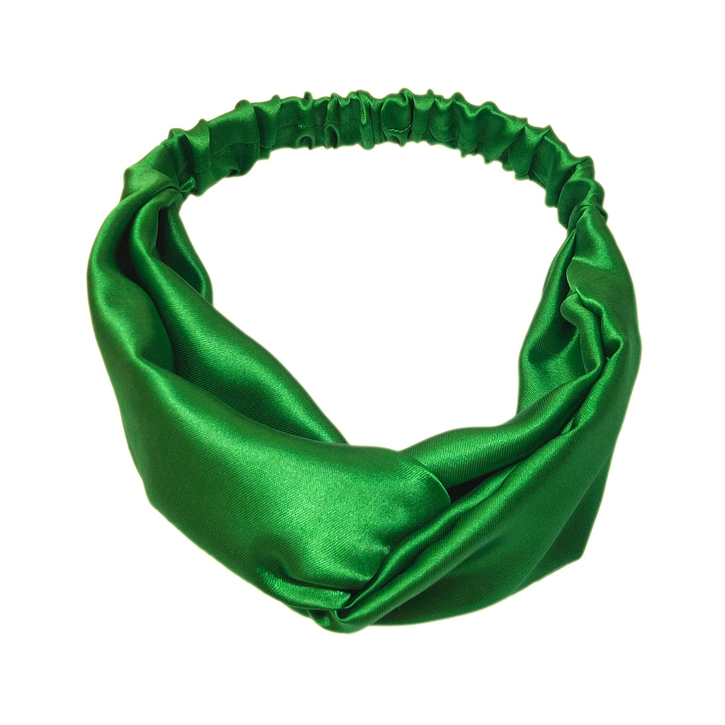 Shamrock Green Satin Headband (28-07)