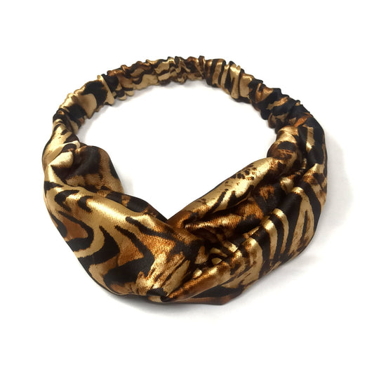 Anokhi Ada Handmade Animal Print Satin Soft Headbands/ Boho Headbands  for Girls and Women (29-10)