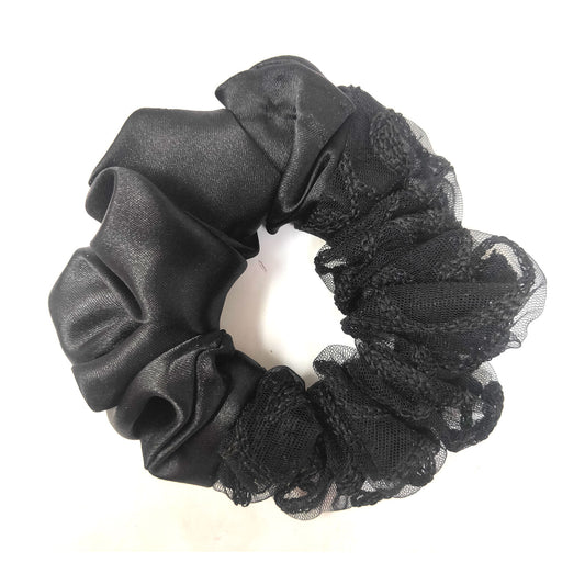 Black Berry Dual Tone Scrunchie (31-09 Scrunchie)