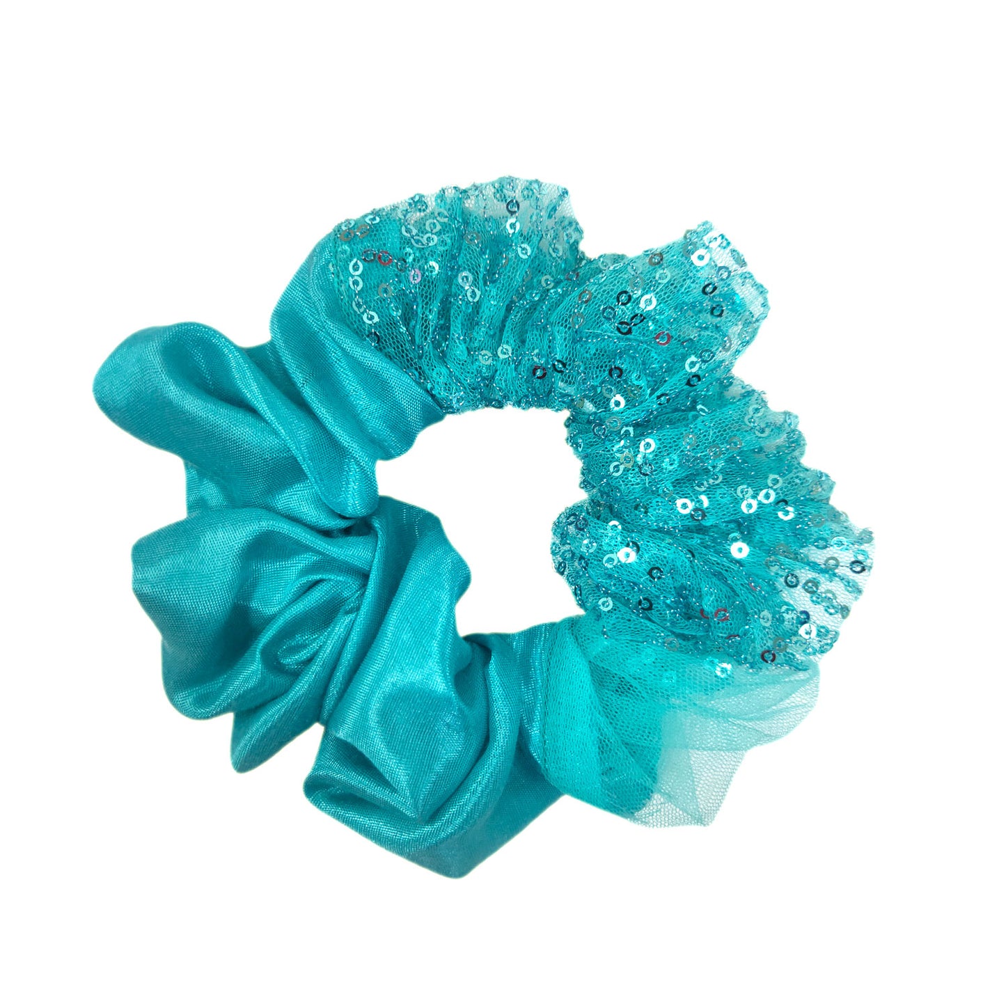 Aqua Dual Tone Scrunchie (31-10 Scrunchie)