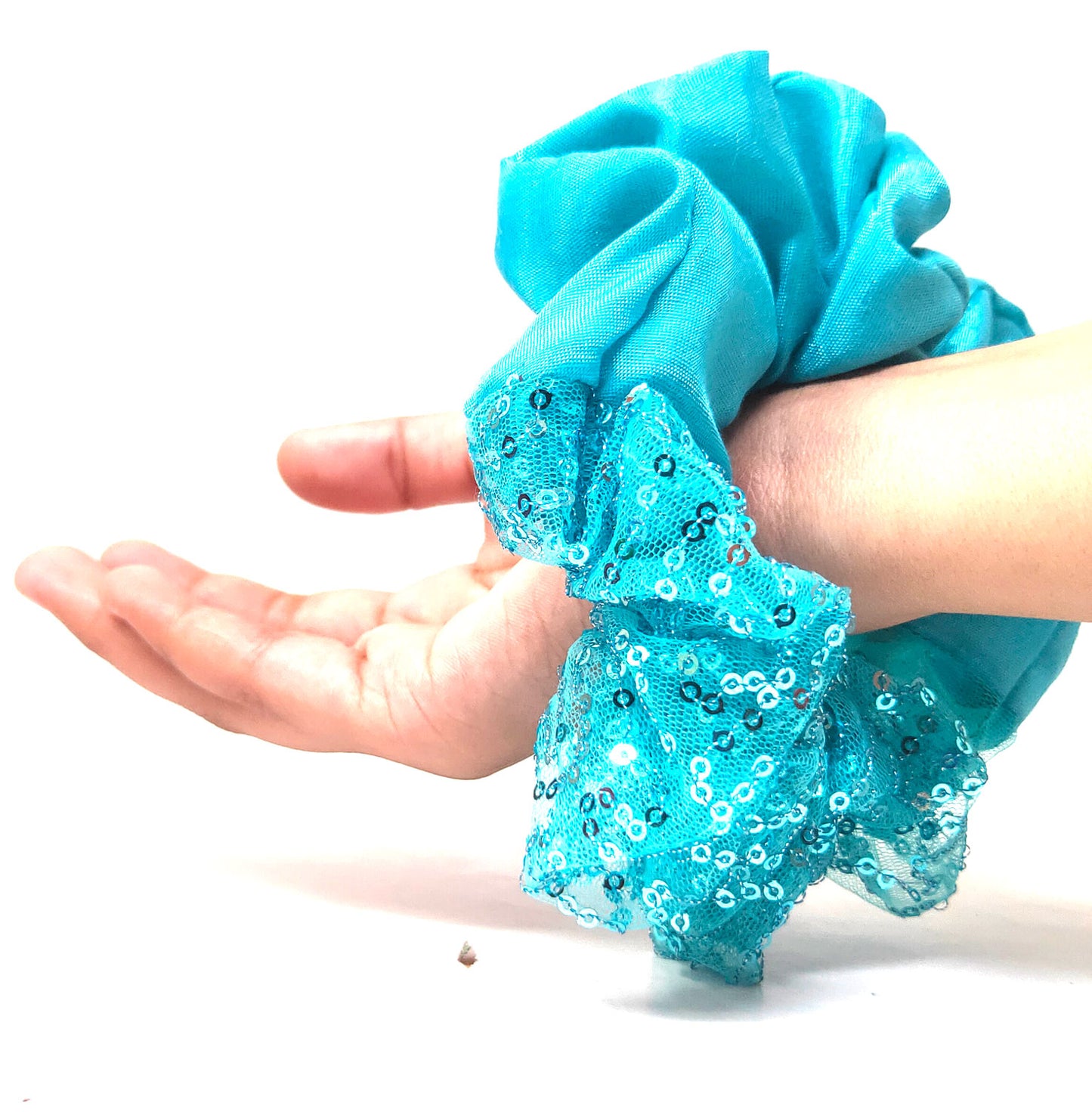 Aqua Dual Tone Scrunchie (31-10 Scrunchie)