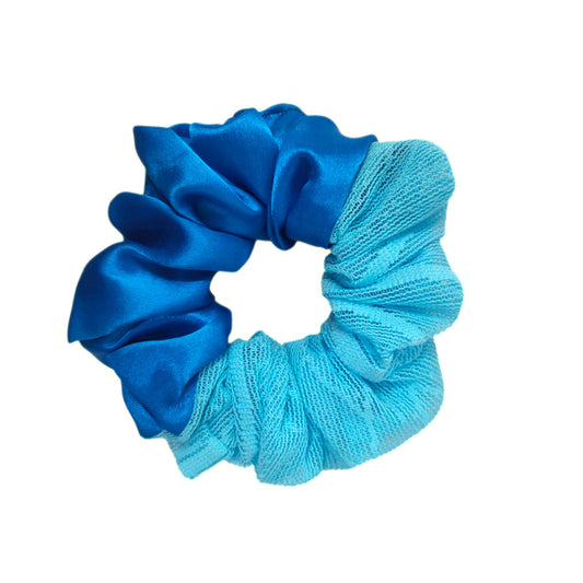 Neon Blue Dual Tone Scrunchie (31-12 Scrunchie)
