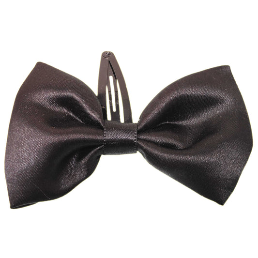 Satin Bow Hair Clip- (35-04)