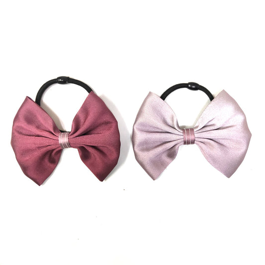 Combo of 2 Satin Bow Hair Tie - (35-08)