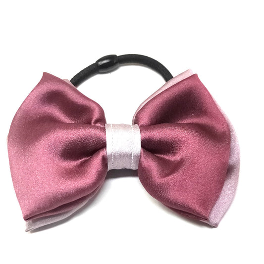 Satin Bow Hair Tie - (35-11)