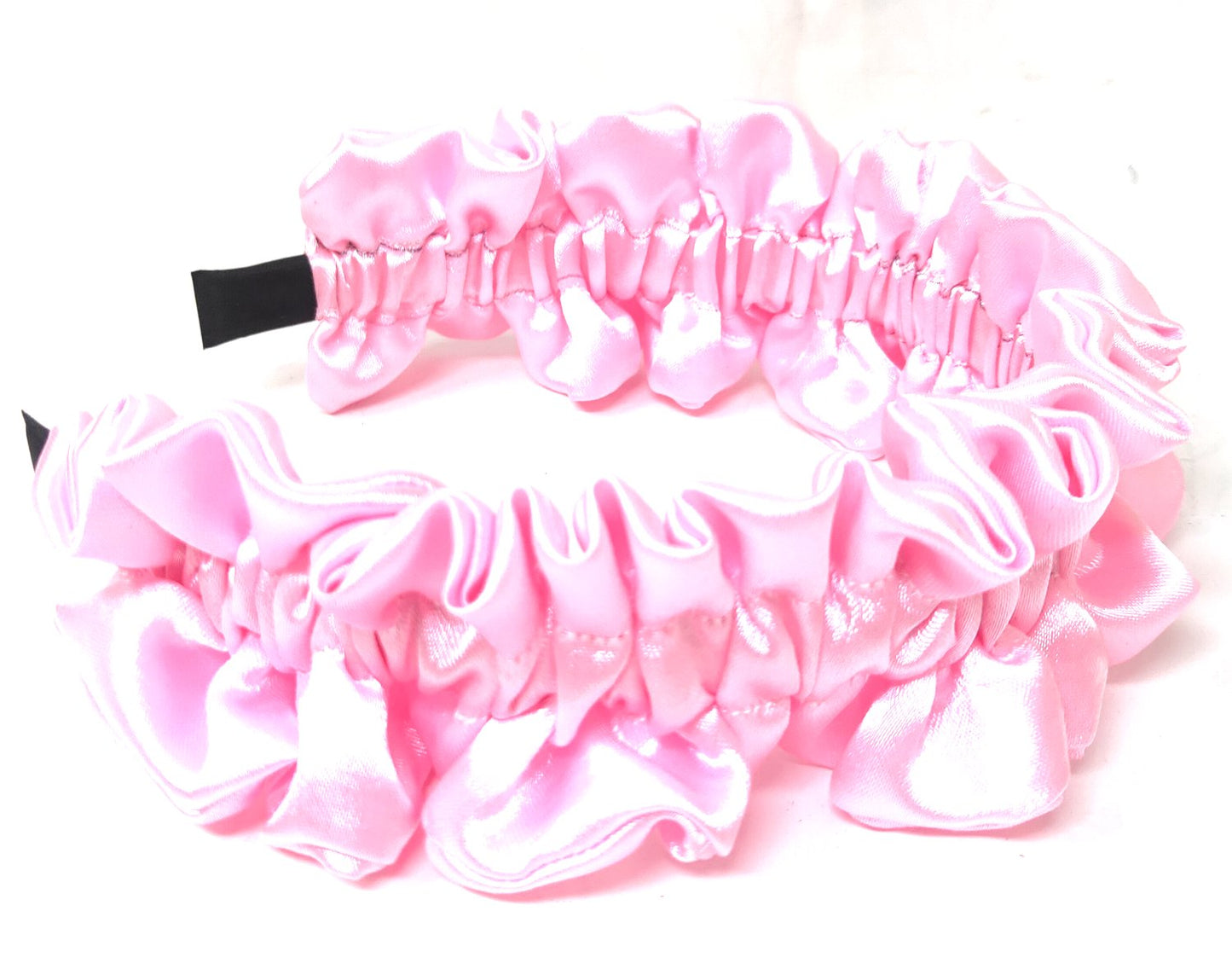Baby Pink Scrunch Headband  (37-02)