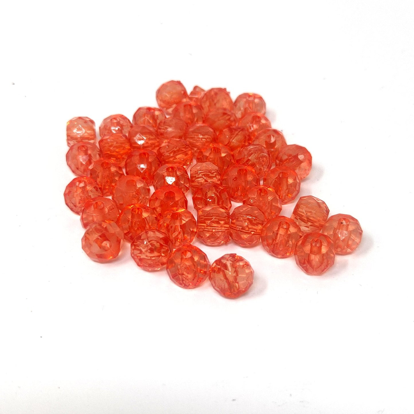 8 mm Translucent Crystal Beads for Jewellery Making and Decoration (100 Beads) - 96-01