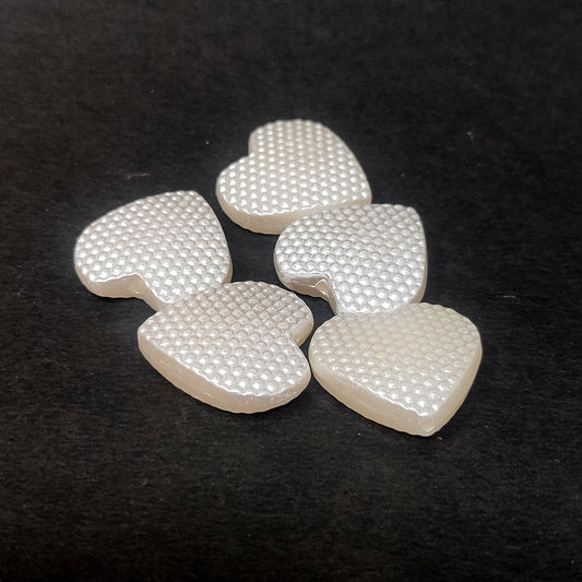 Heart shape Beads for Jewellery Making and Decoration (5 Beads) - 96-05