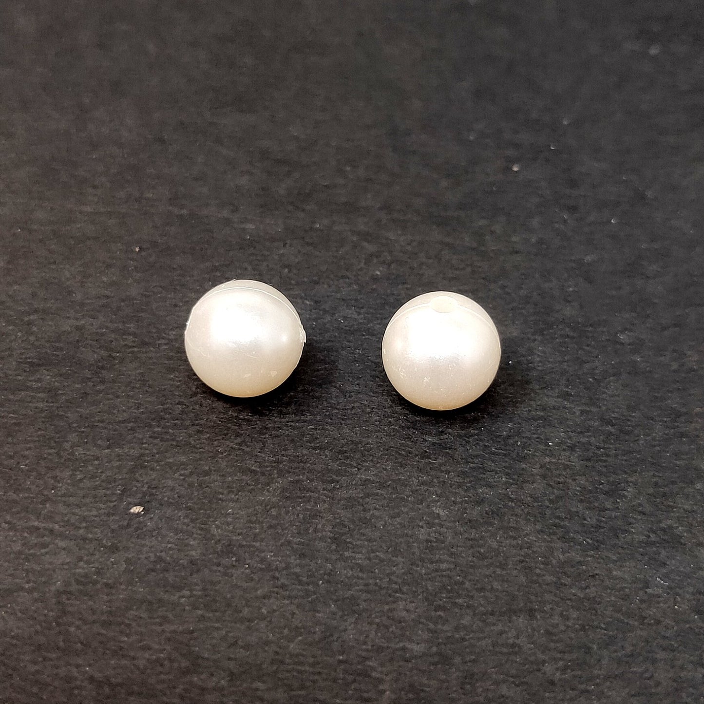 12 mm Off  White Pearl Beads for Jewellery Making and Decoration (10 Beads) - 96-19