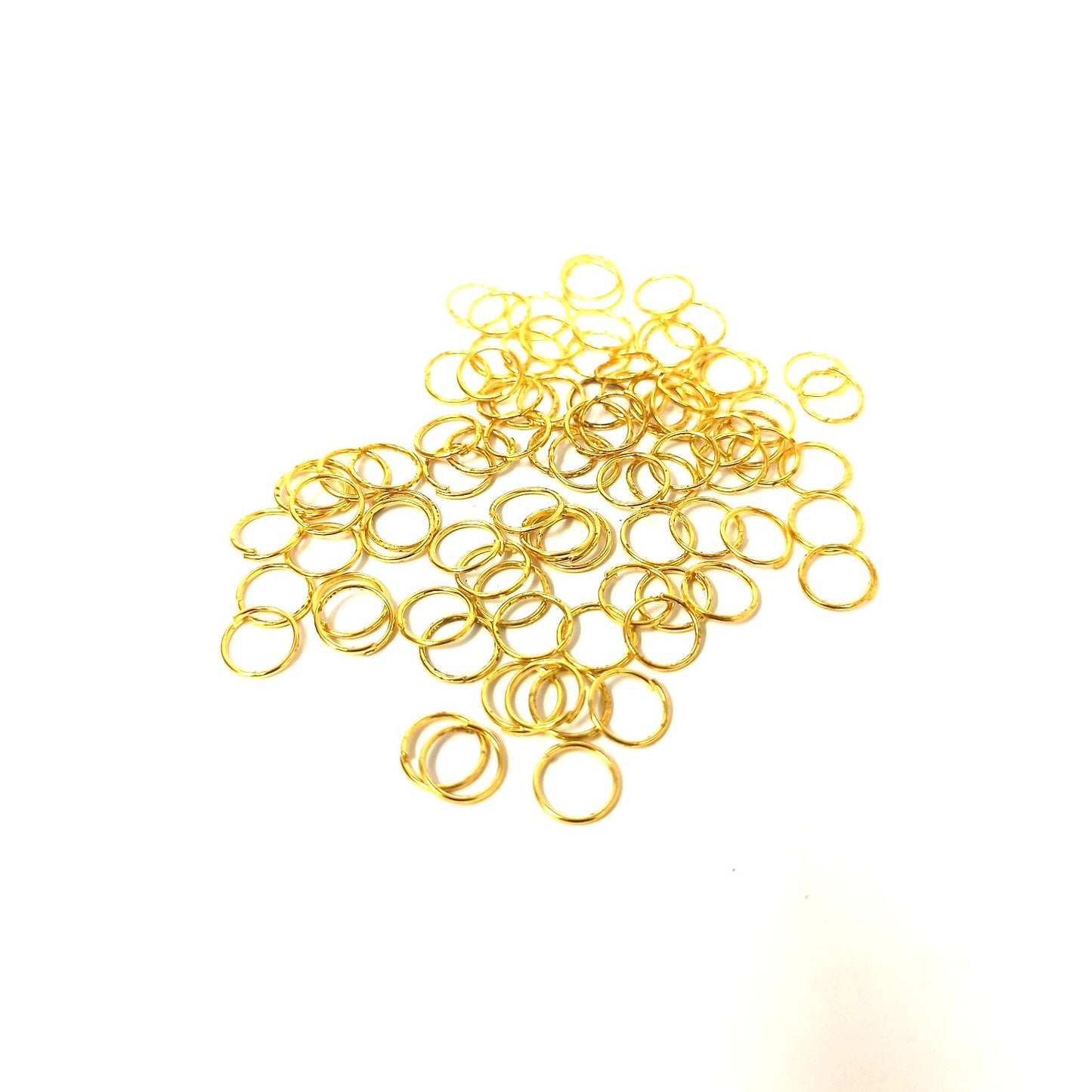 6mm Golden Jump Rings for Making Earrings and Jewellery (100 Pcs) - 96-34