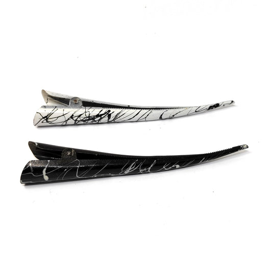 Anokhi Ada Large Metal Alligator Hair Clip for Girls and Women (Set of 2 Hair Clips)