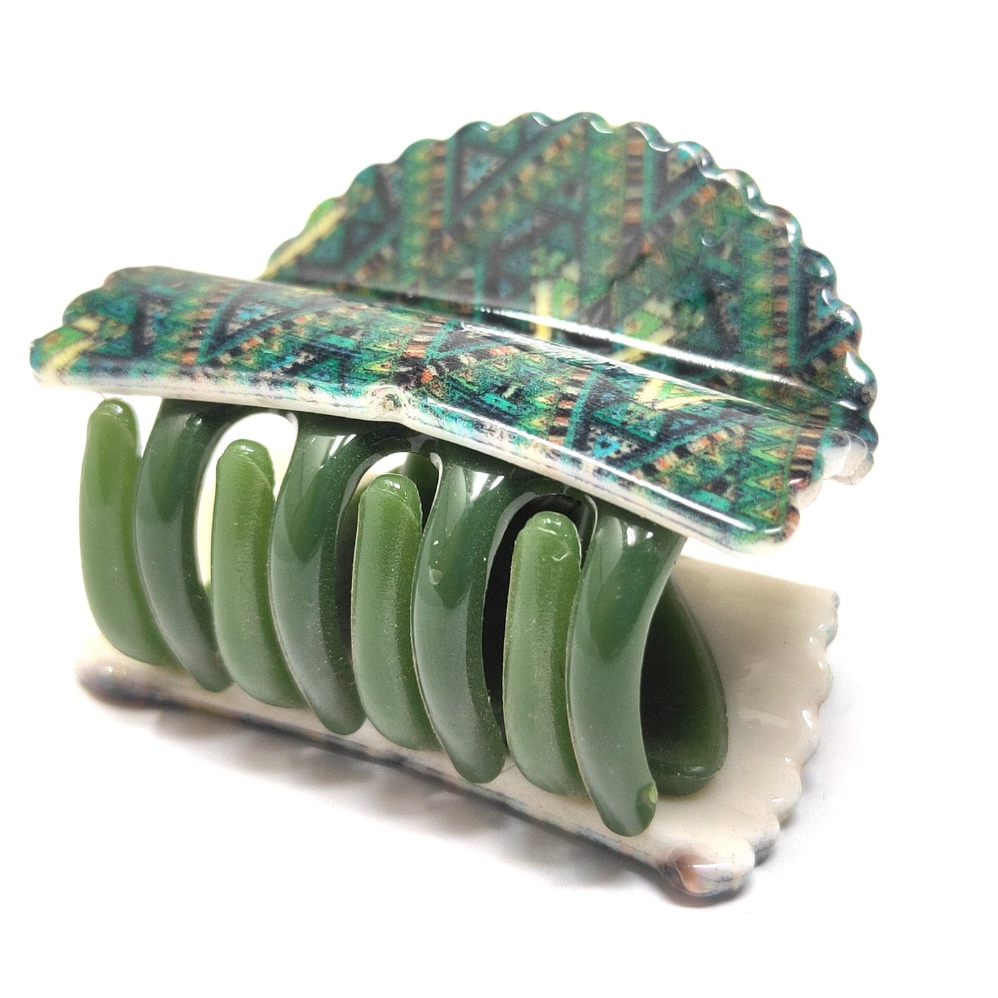 Textured Fancy Plastic Hair Clutcher / Hair Claw for Girls and Women (98-01G Clutcher)