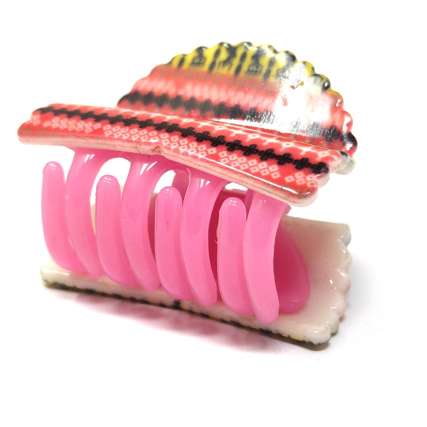 Textured Fancy Plastic Hair Clutcher / Hair Claw for Girls and Women (98-01H Clutcher)