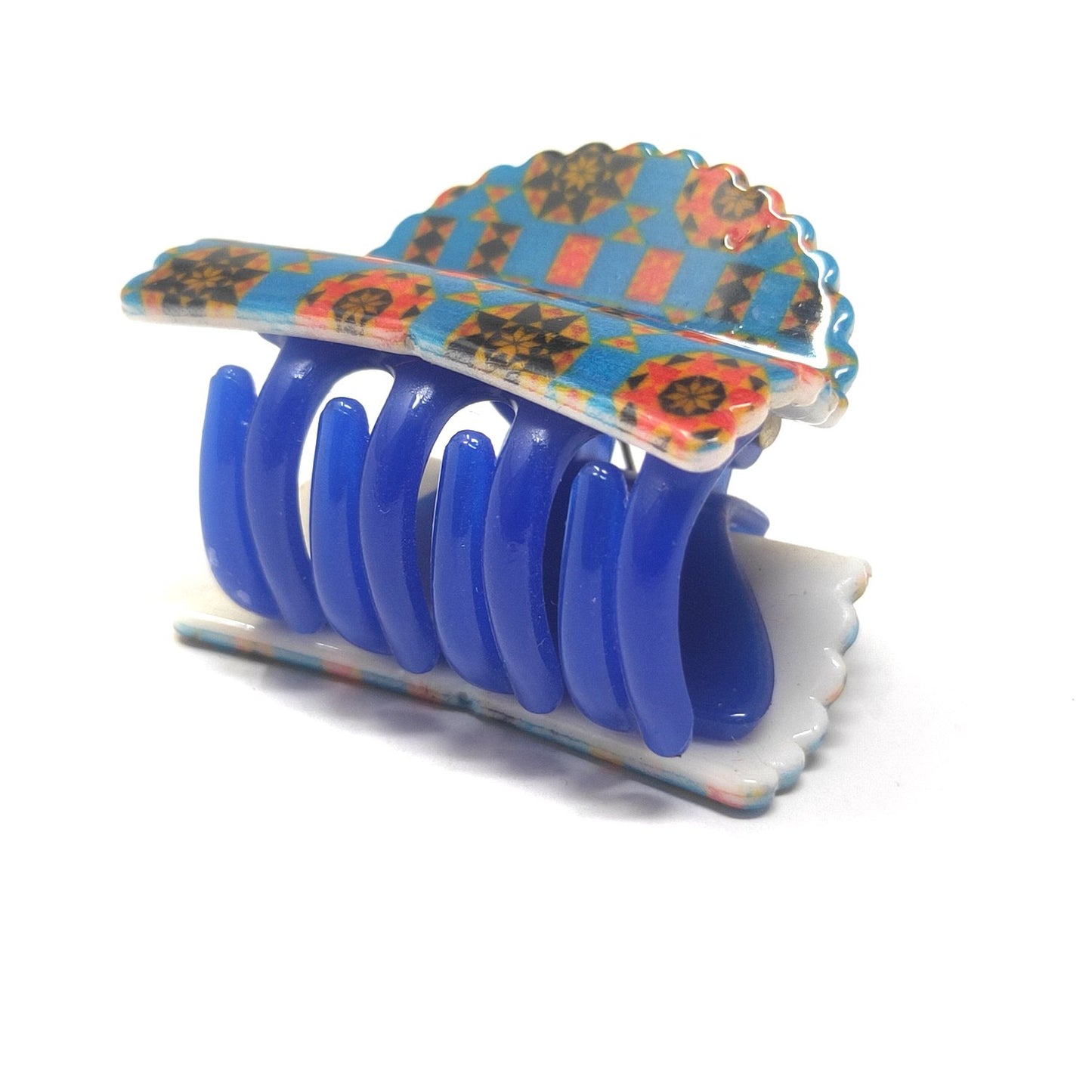 Textured Fancy Plastic Hair Clutcher / Hair Claw for Girls and Women (98-01 U Clutcher)