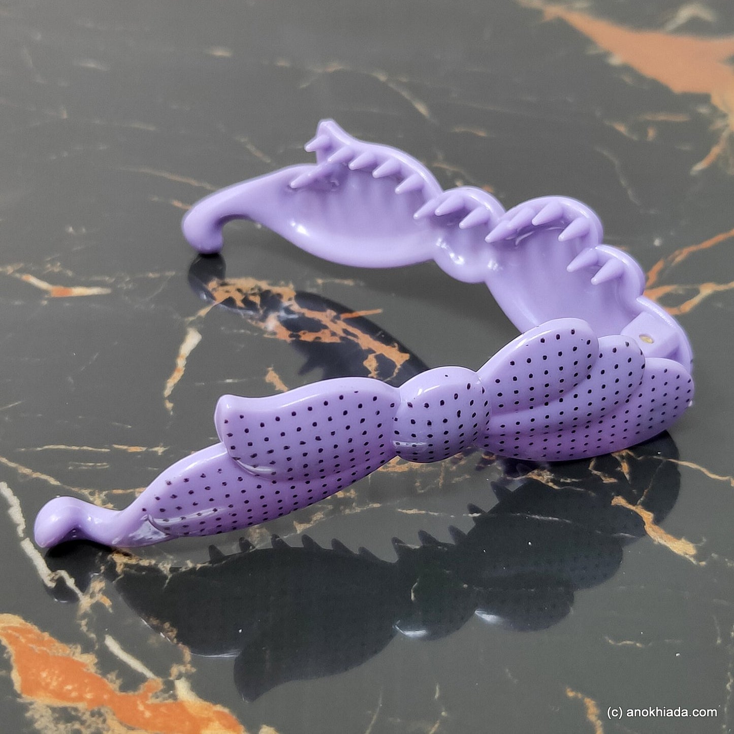 Butterfly Design Small Purple Banana Hair Clip for Girls & Woman (98-16i Banana Hair Clips)