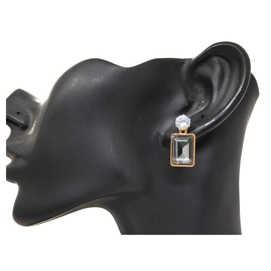 Anokhi Ada Metal Drop Earrings for Girls and Women (Black)-AA-02