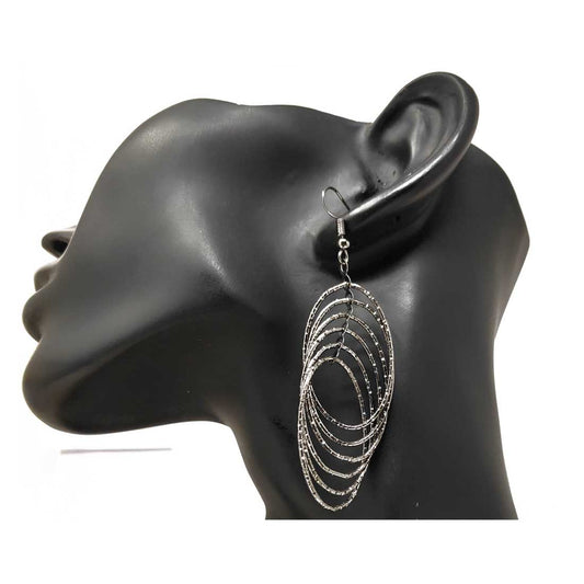 Anokhi Ada Metal Drop and Dangle Earrings for Girls and Women (Silver)-AC-10
