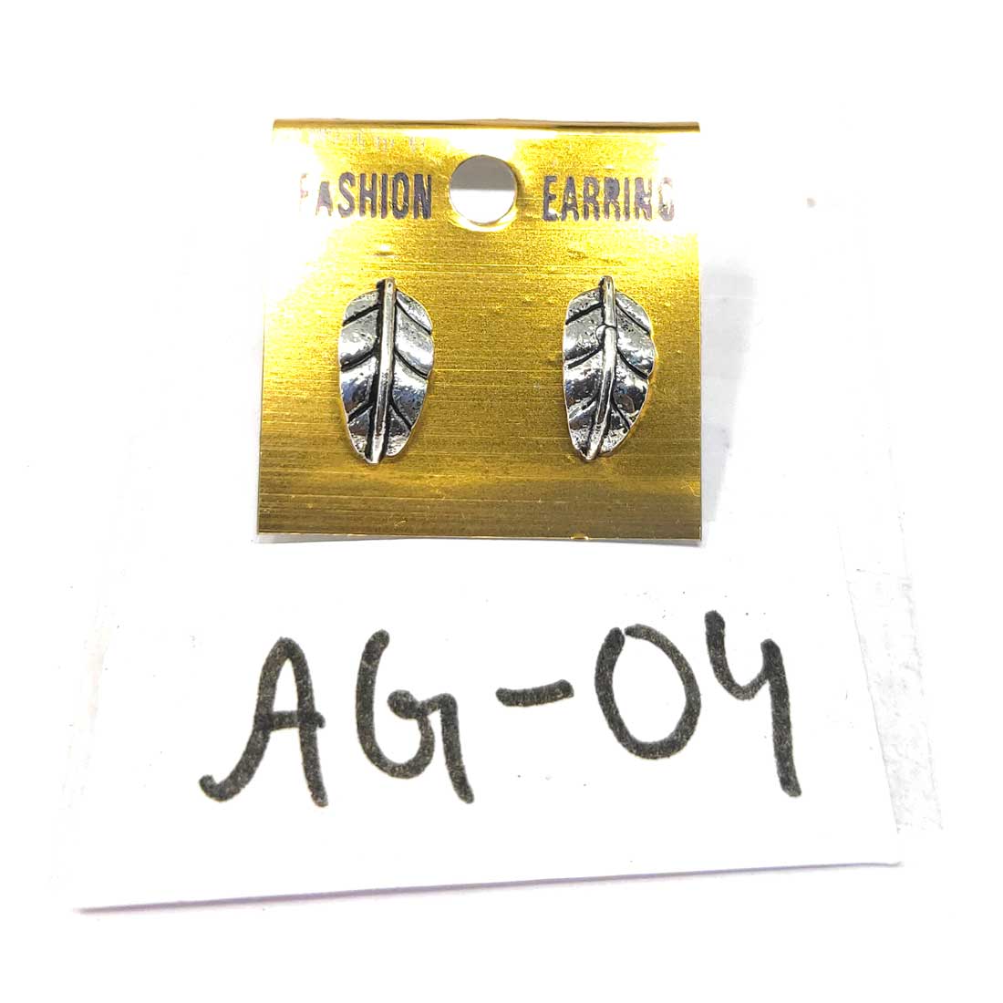 Anokhi Ada Metal J-Hoops Earrings for Girls and Women (Silver)-AG-04