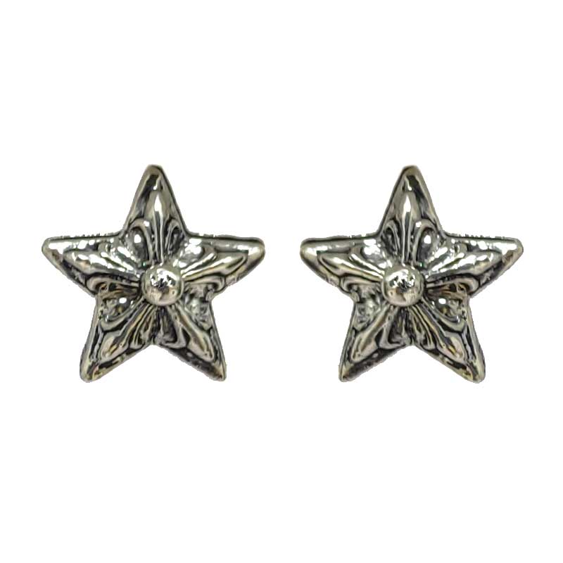 Anokhi Ada Metal Stud Earrings for Girls and Women (Silver)-AG-05